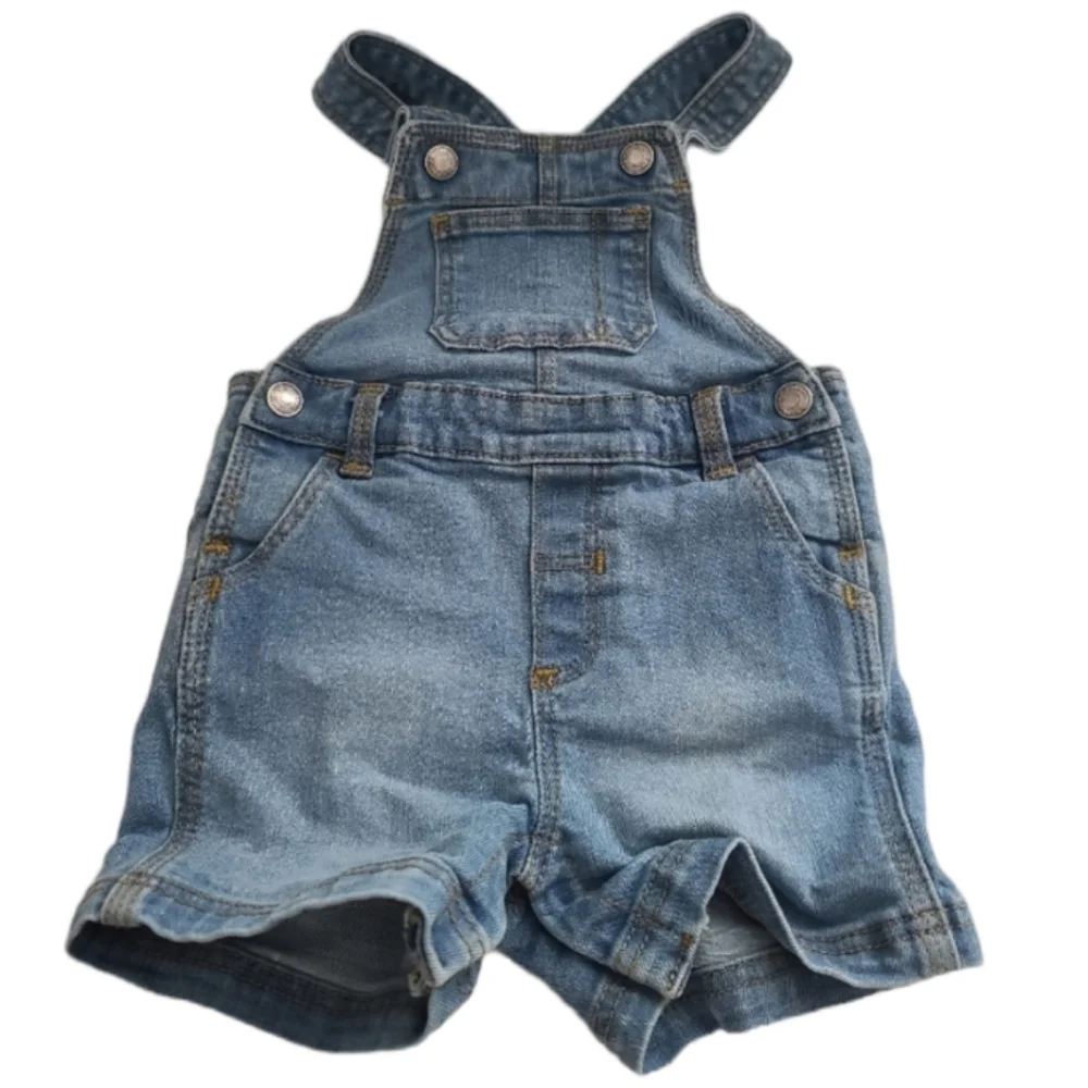 Old Navy kids Denin Blue Jeans BaBy Overall Jumper Size 9-12 Months
